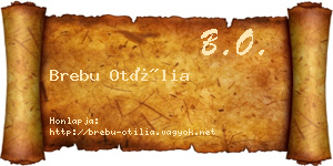 Brebu Otília névjegykártya